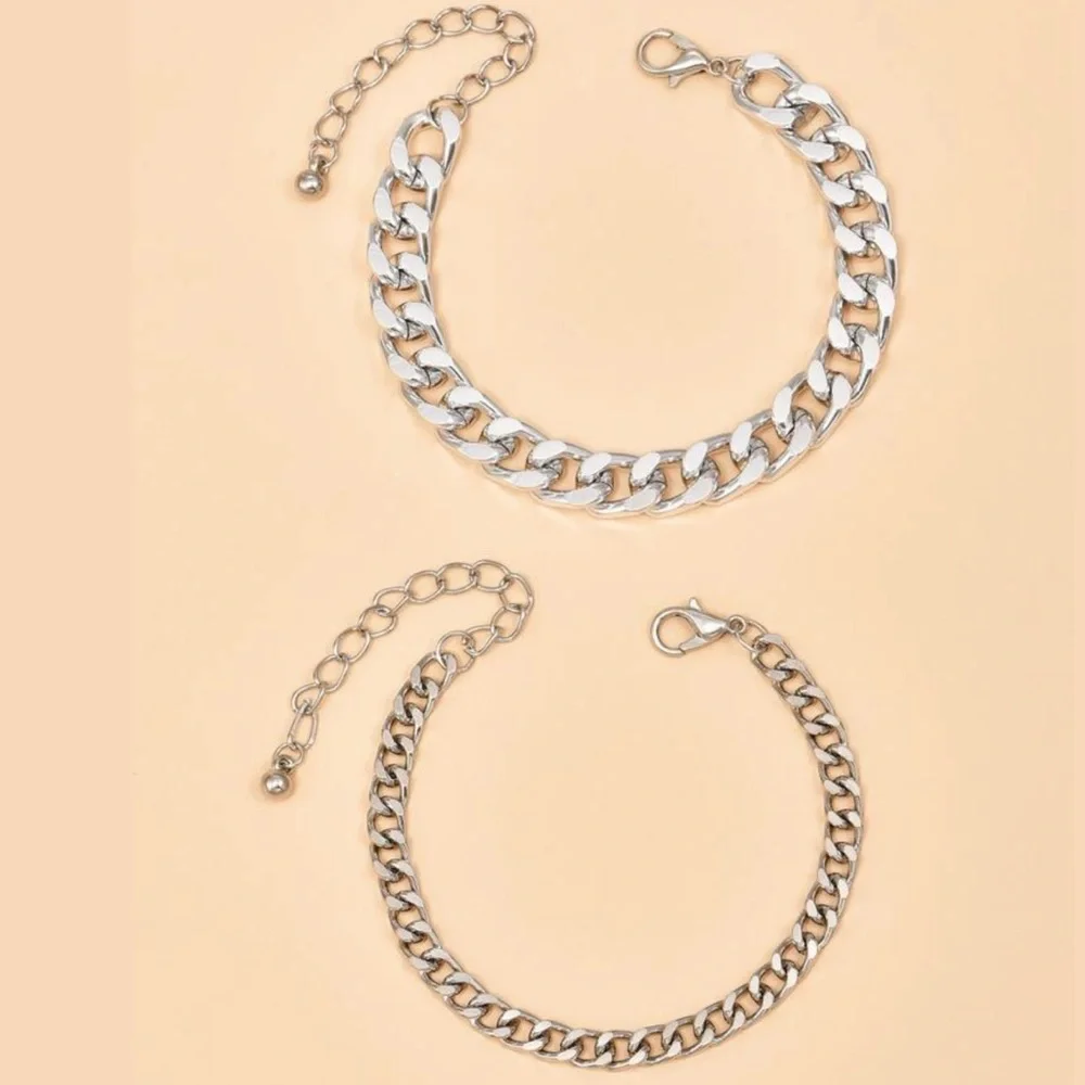 2pc Chain Bracelet Bundle
